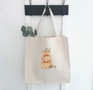 Pumpkin Stack Canvas Tote Bag