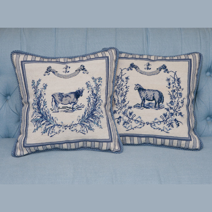 French Country Needlepoint Pillow The Source Collection